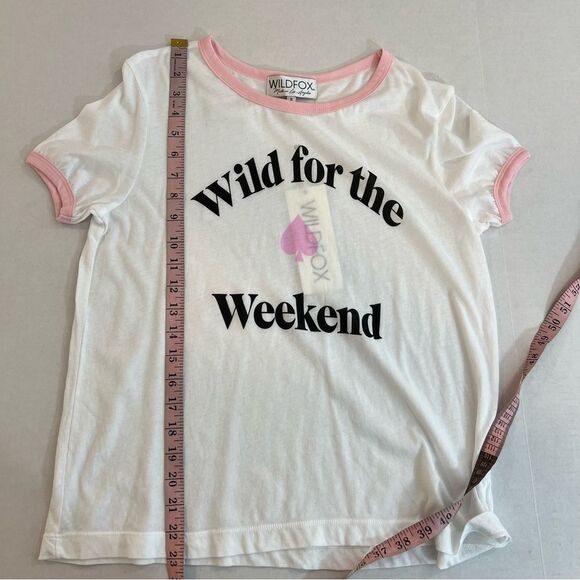 NWT Wildfox Wild for The Weekend Johnny Ringer Tee | Size S - Picture 9 of 9